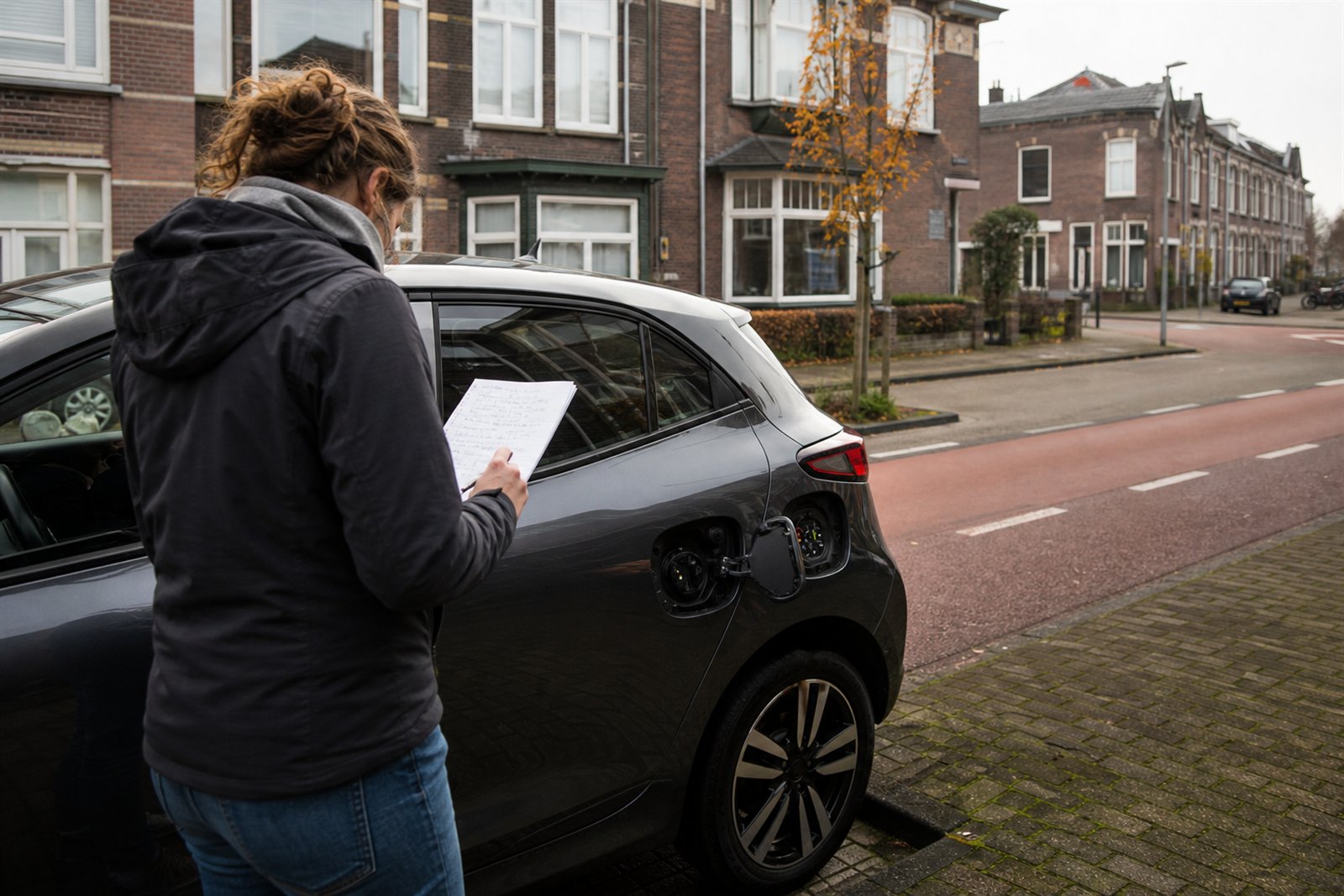Rustige sfeerfoto bij een duurzaam kledingkeurmerk controleren zonder op een groen logo te vertrouwen
